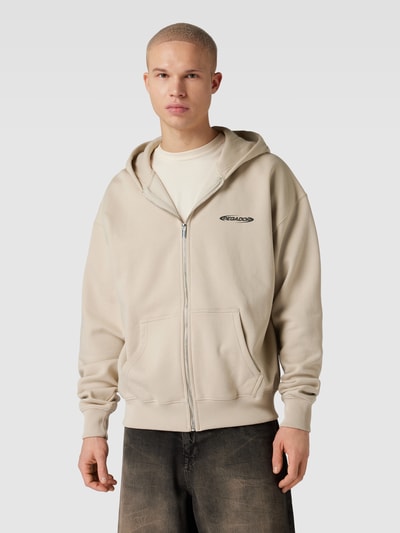 Pegador Oversized sweatjack met labelprint, model 'FURBER' Offwhite - 4