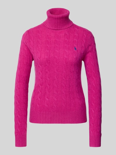 Polo Ralph Lauren Regular Fit Strickpullover aus Baumwoll-Kaschmir-Mix Pink 2