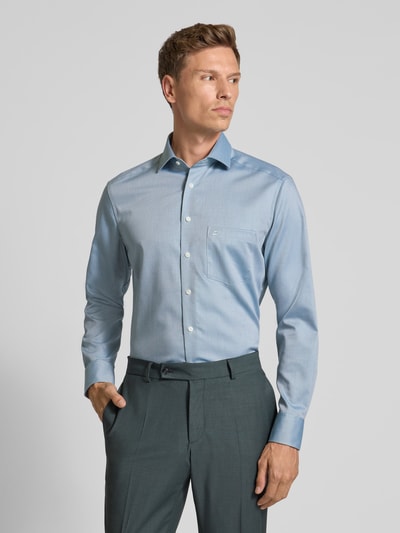 OLYMP Modern Fit Business-Hemd mit Kentkragen Modell 'Global Kent' Gruen 4