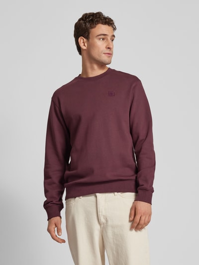 Scotch & Soda Sweatshirt met labelbadge Bordeaux - 4