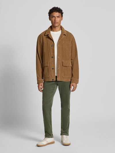 Matinique Corduroy broek met achterzakken, model 'MAliam' Olijfgroen - 1