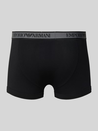 Emporio Armani Trunks mit Label-Bund im 3er-Pack Black 3