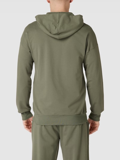 Hanro Bluza rozpinana z aplikacją z logo Khaki 5