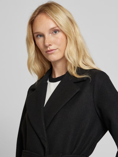 Vero Moda Taillierter Mantel mit Bindegürtel Modell 'FORTUNEAYA' Black 3