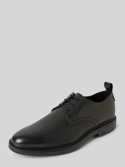 BOSS Derby-Schuhe mit Strukturmuster Modell 'Larry' Black 1