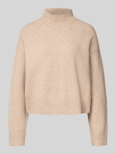 Neo Noir Relaxed Fit Strickpullover mit Woll-Anteil Modell 'Paulina' Beige Melange 2