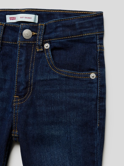 Levi’s® Kids Skinny Fit Jeans mit Label-Detail Modell '510' Blau 2