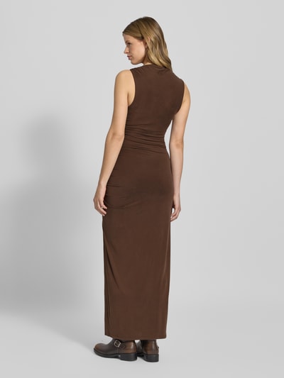 LeGer by Lena Gercke Maxi-jurk met plooien, model 'Domique' Donkerbruin - 5