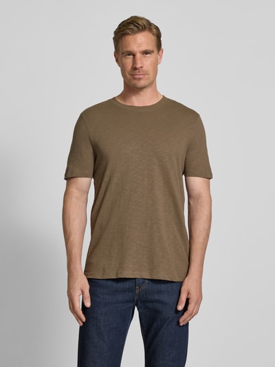 MCNEAL T-shirt o kroju regular fit z okrągłym dekoltem Średniobrązowy 4