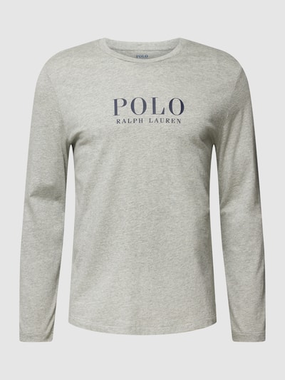 Polo Ralph Lauren Underwear Bluzka z długim rękawem i nadrukiem z logo Średnioszary melanż 2