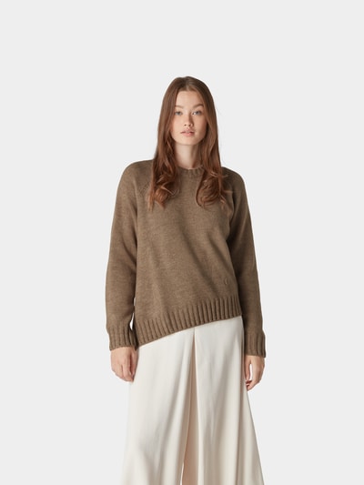 MM6 Maison Margiela Pullover mit Strickmuster Beige 4