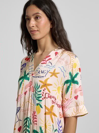 Rich & Royal Midi-jurk met V-hals Offwhite - 3