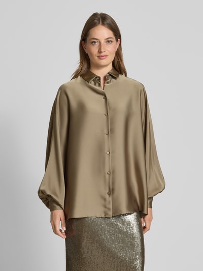 V by Vera Mont Relaxed Fit Bluse mit Umlegekragen Hellgruen 4