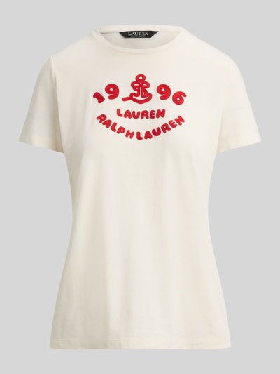 Lauren Ralph Lauren Regular Fit T-Shirt aus reiner Baumwolle Sand 2