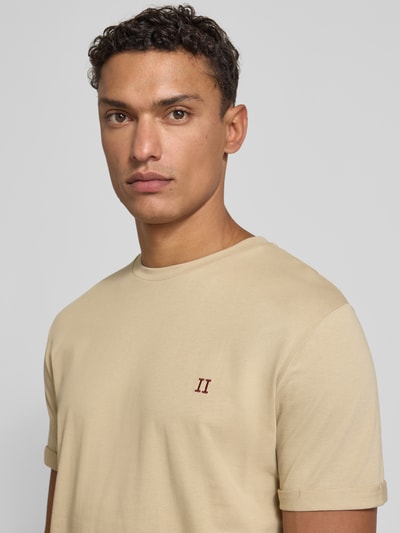 Les Deux T-shirt met ronde hals, model 'Norregaard' Zand - 3