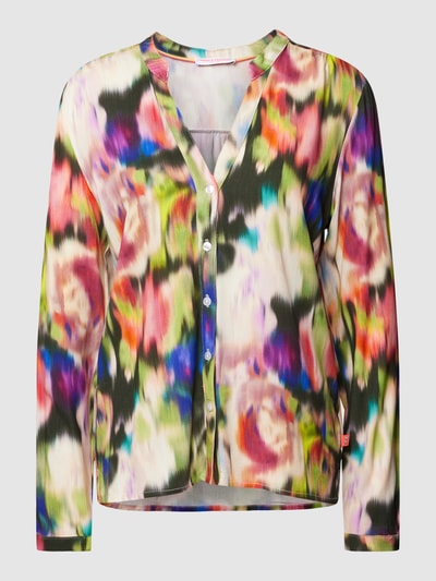 Frieda & Freddies Overhemdblouse met all-over print Felroze - 2