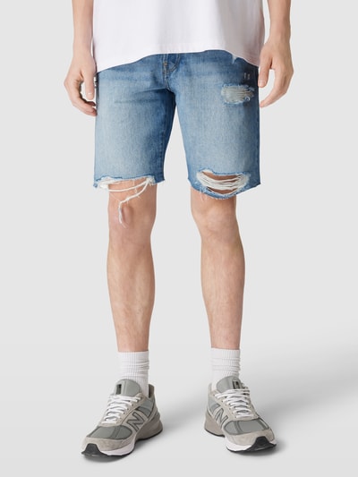 Only & Sons Shorts im Destroyed-Look Jeansblau 4