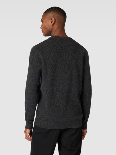 Esprit Collection Sweter z dzianiny z prążkowanymi wykończeniami Czarny 5