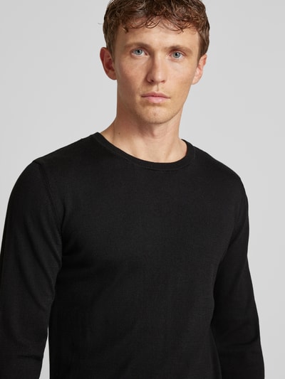 Matinique Pullover mit Label-Detail Modell 'Jones' Black 3