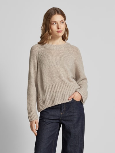 MAX&Co. Gebreide pullover met ronde hals, model 'JOSEF' Zand - 4