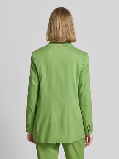 Marc Cain Blazer aus Leinen-Mix mit Pattentaschen Grass 5