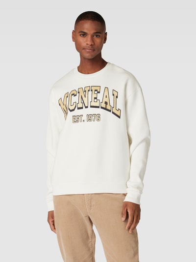 MCNEAL Sweatshirt mit Label-Print Offwhite 4