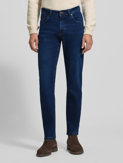 bugatti Regular Fit Jeans mit Eingrifftaschen Dunkelblau 4