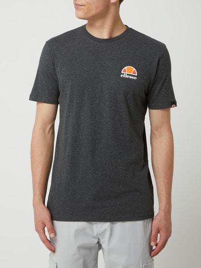 Ellesse T-shirt van katoen, model 'Canaletto'  Antraciet gemêleerd - 4