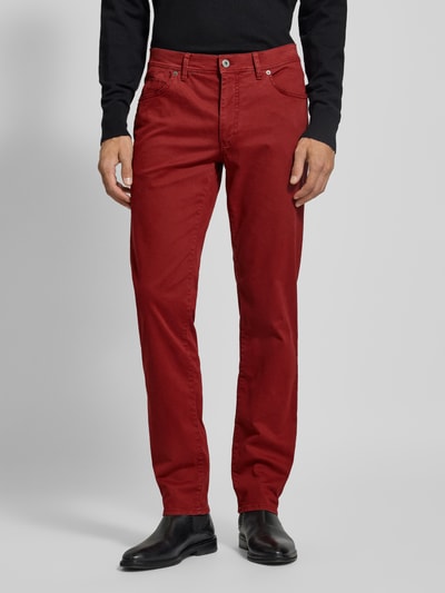 Brax Broek met achterzakken, model 'CADIZ' Rood - 4