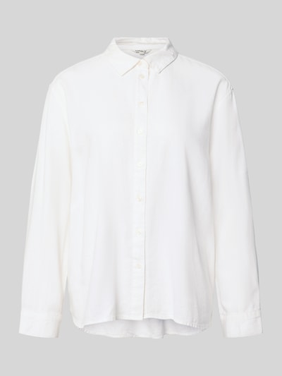ONLY Relaxed Fit Leinenbluse mit Hemdblusenkragen Modell 'GOA' Weiss 2