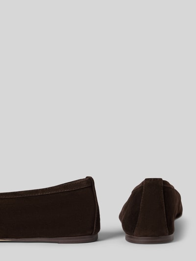 Steve Madden Ballerinas mit Ziernaht Modell 'Leni' Dunkelbraun 2