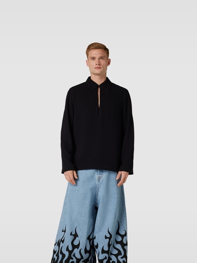 Nanushka Oversized Freizeithemd mit Cut Out Black 4