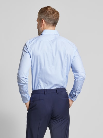 BOSS Slim Fit Business-Hemd mit Haifischkragen Modell 'Hank' Bleu 5