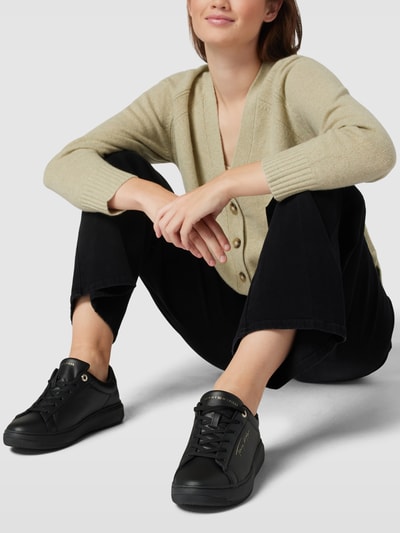 Tommy Hilfiger Sneaker aus echtem Leder mit Label-Prägung Modell 'SIGNATURE' Black 1