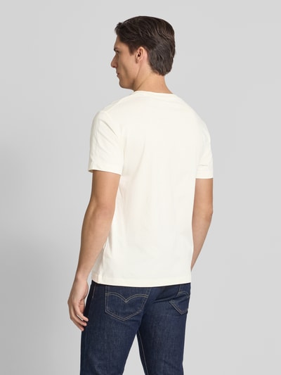 Gant T-Shirt mit Label-Details Offwhite 5