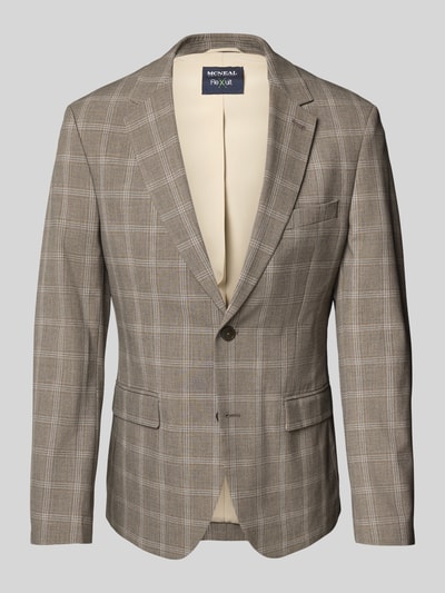 MCNEAL Slim fit colbert met reverskraag Middenbruin - 2
