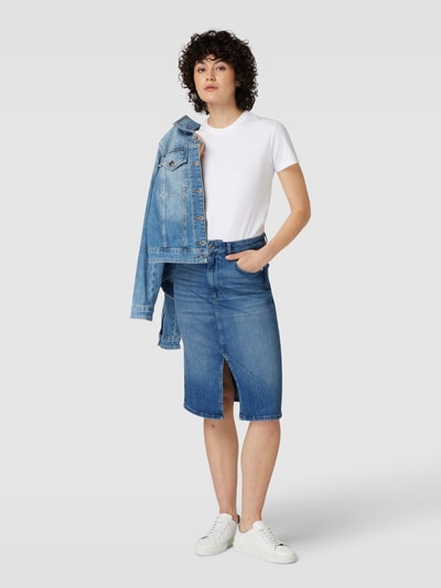 JOOP! Knielange jeansrok met loopsplit Jeansblauw - 1