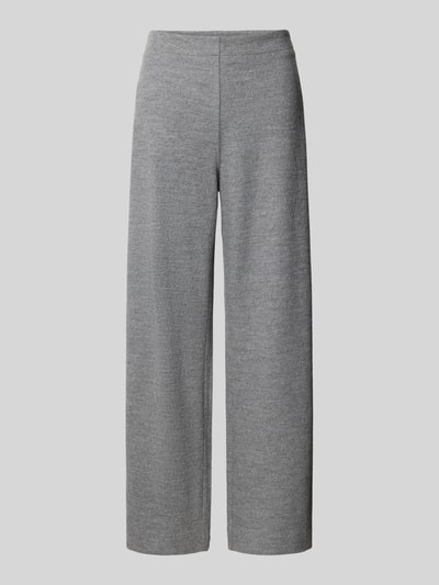 Produktfoto, Wide Leg Pants aus Schurwolle-Mix mit elastischem Bund von Lanius, grau meliert, weiter Schnitt, Baumwoll-Anteil, glatte Textur