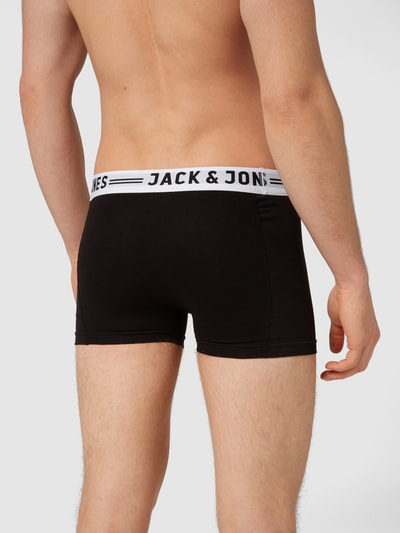 Jack & Jones Obcisłe bokserki o kroju comfort fit w zestawie 3 szt. Czarny 4