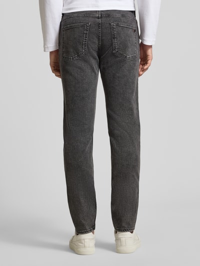 BOSS Orange Straight fit jeans van katoenmix, model 'DELAWARE BO' Donkergrijs - 5