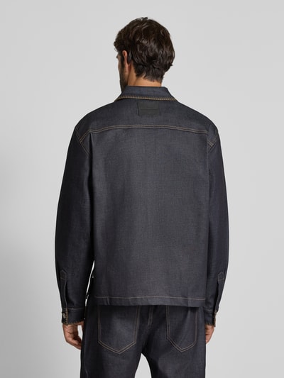 Don´t Waste Culture Regular Fit Jeanshemd mit Pattentaschen Modell 'Malis' Dunkelblau 5