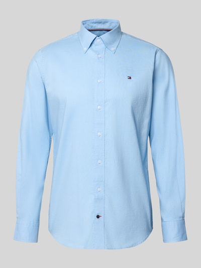 Tommy Hilfiger Regular fit zakelijk overhemd van puur katoen Bleu - 2