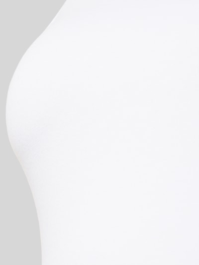 Produktfoto, Tanktop mit Label-Detail im 2er-Pack od Skiny, biały, gładki materiał, bawełna z domieszką elastanu, krój slim fit, dekolt U