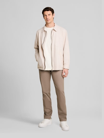 Tom Tailor Straight Fit Chino aus Baumwoll-Mix Taupe 1
