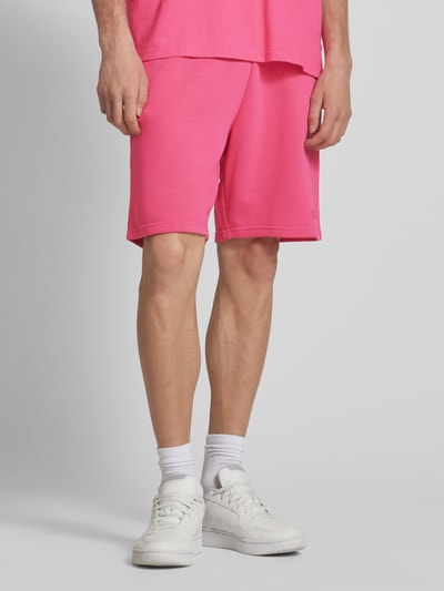 REVIEW Relaxed Fit Sweatshorts mit Label-Stitching Pink 4