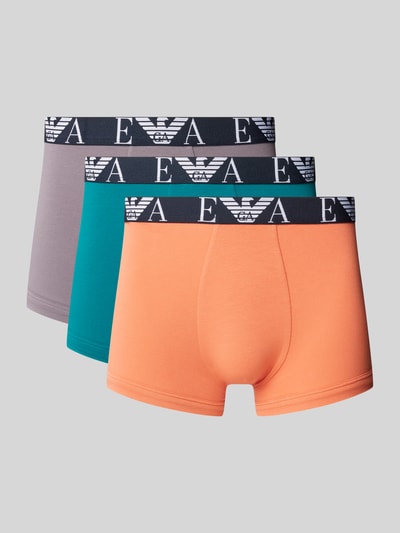 Emporio Armani Trunks mit elastischem Label-Bund im 3er-Pack Orange 1