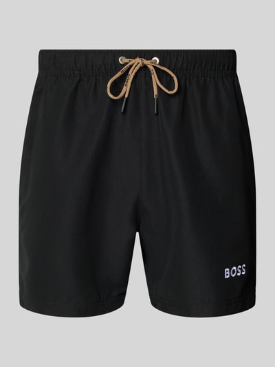 BOSS Badeshorts mit Label-Applikation Modell 'DOGFISH' Black 1