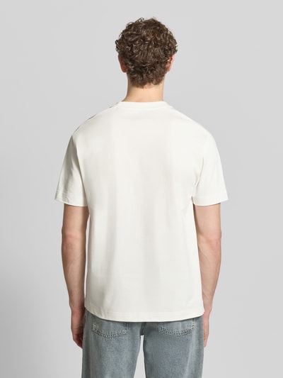 Marc O'Polo Relaxed Fit T-Shirt aus reiner Baumwolle Offwhite 5