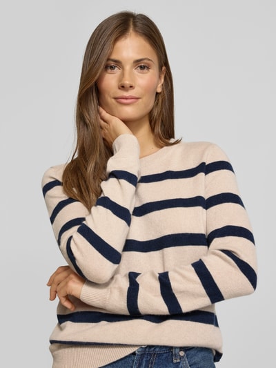 Christian Berg Woman Gebreide pullover van puur kasjmier Beige - 3