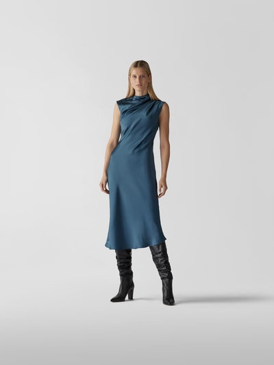 Anine Bing Midikleid aus Seide Dunkelblau 1